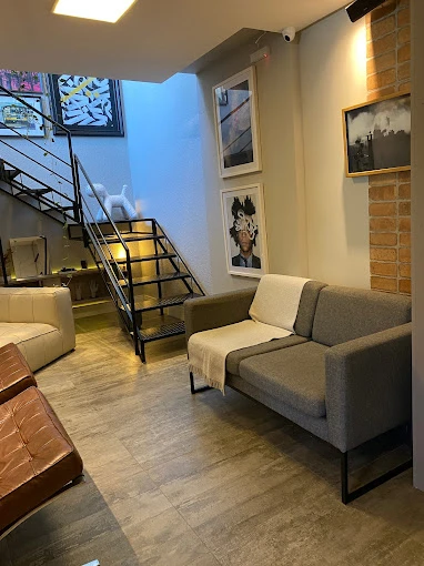 Lounge de espera do consultório
