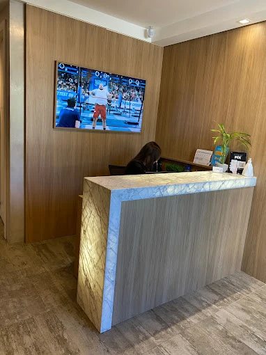 Recepção do consultório do João Pedro